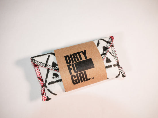 The Slut Kit by Dirty Futon Girl features Skyn™ latex free condoms, Sliquid™ organic silk lube sachets, Fresh By Kit™ all natural cleansing wipes, and Pearly Wipes™ teeth wipes so you can have safe sex anytime, anywhere.