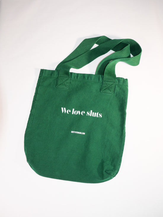 We Love Sluts Overnight Tote